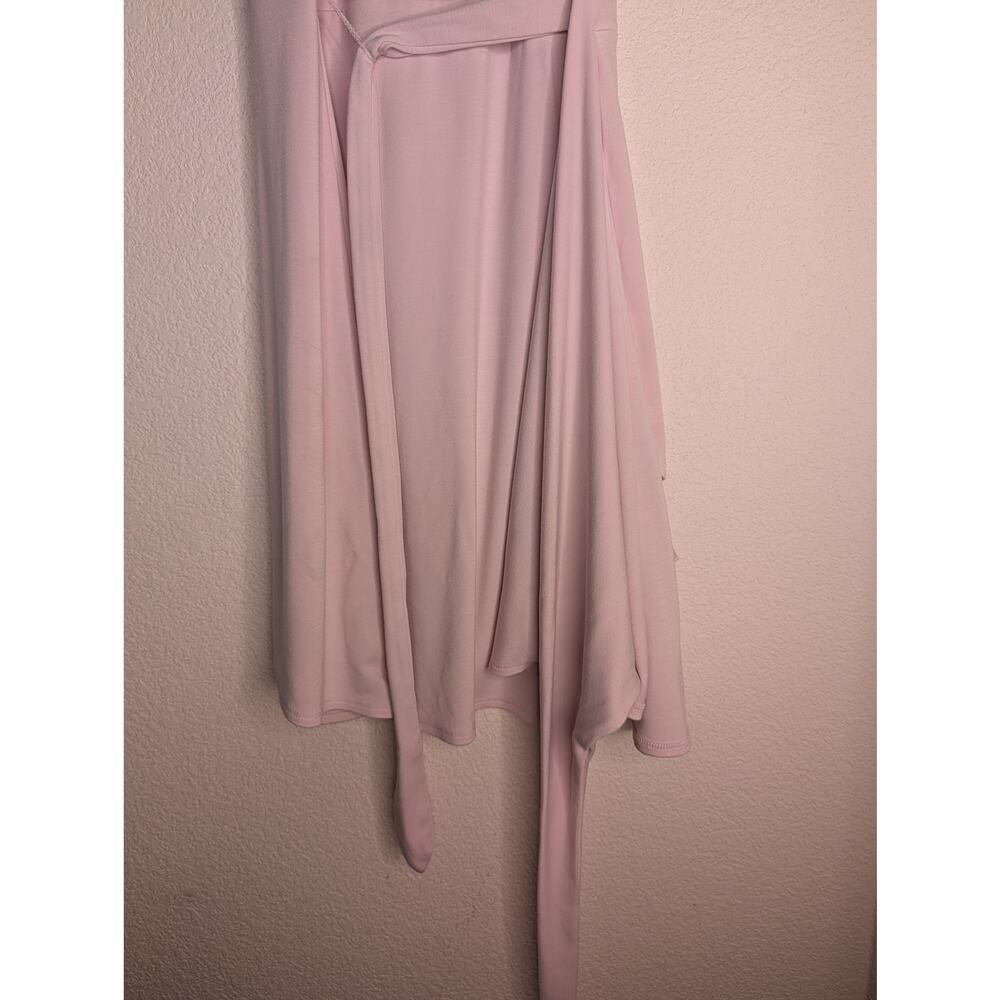 Aritzia Wilfred Saturn Mini Dress Pink Wrap Drapey Dress S Boho Summer Vacation - Picture 4 of 7